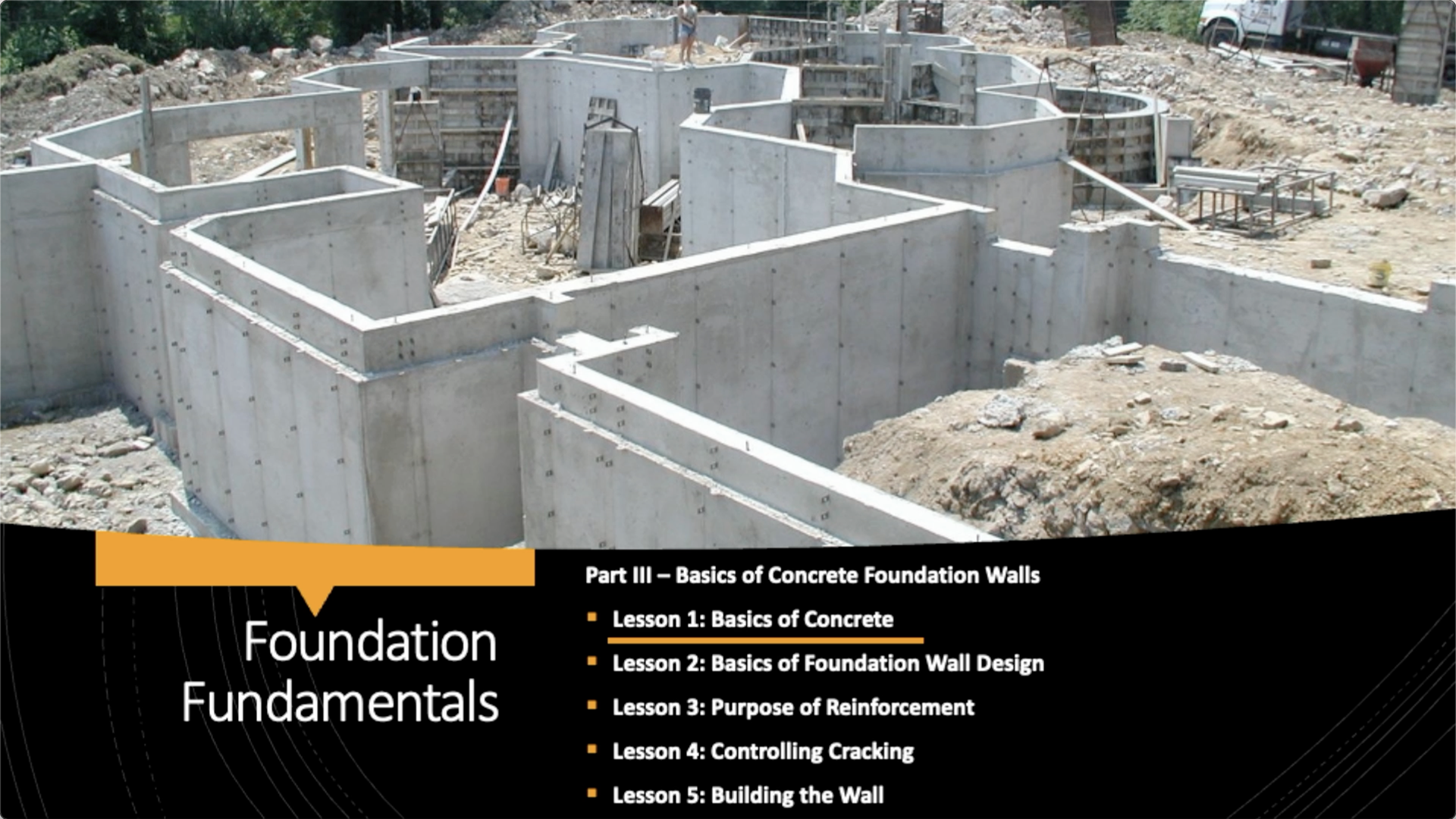 Foundation Fundamentals: Module 3-A