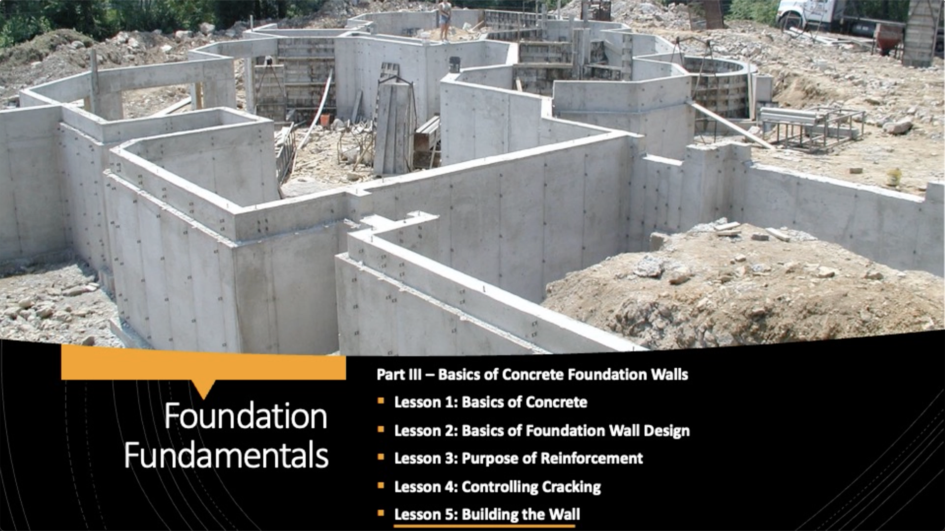 Foundation Fundamentals: Module 3-E